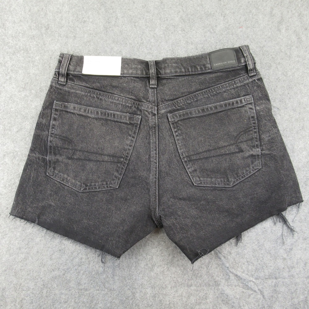 American Eagle Outfitters Womens Black Ex‎ Boyfriend Stretch Denim Shorts Size 2 - Picture 8 of 14